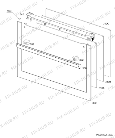 Схема №4 BOBEPB с изображением Микромодуль для плиты (духовки) Aeg 9825610791486